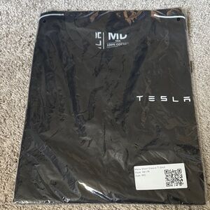 Tesla Black Cotton Short Sleeve T-Shirt
